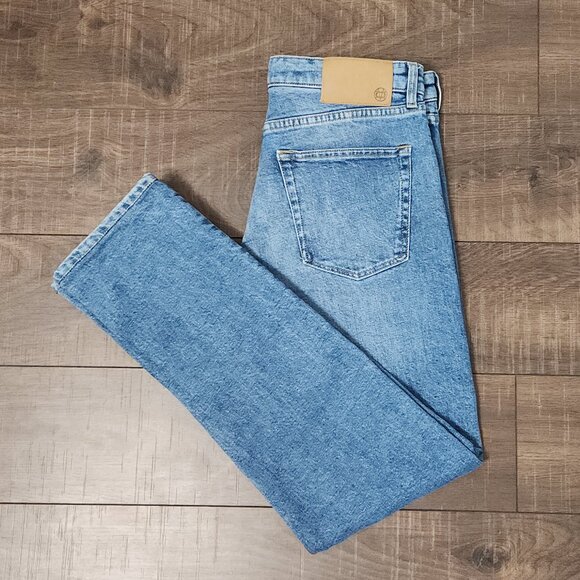 Massimo Dutti Straight Fit Jeans Size 30 Light Denim - Picture 1 of 7